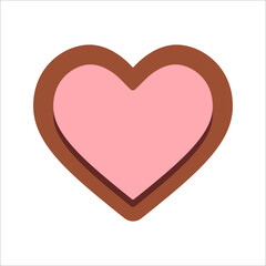 Pink Flat Valentine's Chocolate