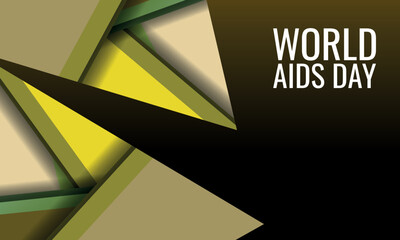 World AIDS Day. Design suitable for greeting card poster and banner