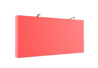 Trade show booth 3d blank white template, illustration.