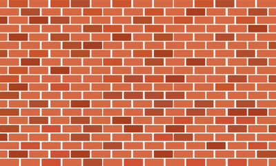 Vector background of a brown brick wall. Vector isolated illustration. Brick wall EPS 10