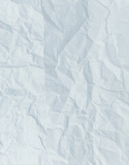 Abstract wrinkled or Free photo crumpled blue paperboard or empty canvas or paper surface with folded stains.