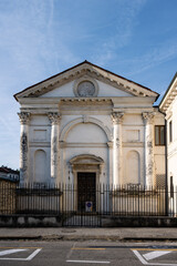 Fototapeta na wymiar Chiesa di Santa Maria Nuova Church in Vicenza, Italy by designed Andrea Palladio