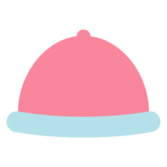 Fototapeta premium pink beanie hat illustration