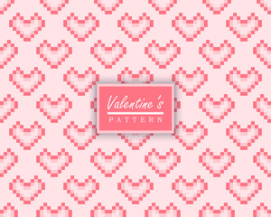 valentines heart pink seamless pattern design wallpaper, valentines special for love one seamless pattern background