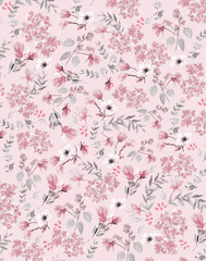Liberty Pink Flowers