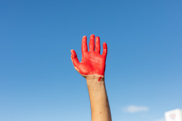 In response to the arrest of an Iranian woman by the country's morality police in Tehran, a protest...