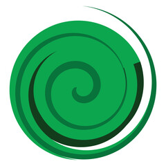 Cicular green spin vector illustration 