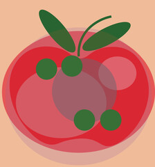 illustration of an apple