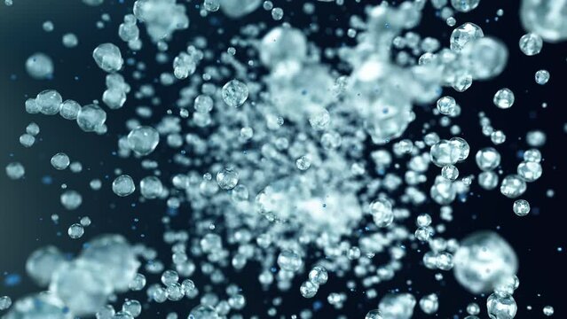 Water Drops Flying In Super Slow Motion 4K