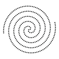 Cicular dots moving vector illustration 