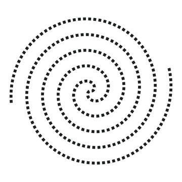 Cicular dots moving vector illustration 