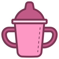 baby water bottle illustration