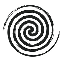 Cicular brush stroke vector illustration 