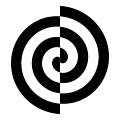 Cicular illusion lines vector illustration 