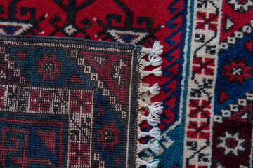 Fabric with a pattern, Prayer rug. 