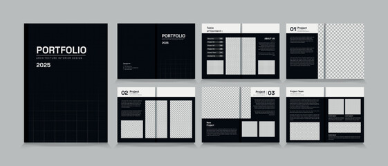 Architecture and interior portfolio layout design, a4 standard size print ready brochure template. 
Architecture portfolio design, a4 size brochure design for interior.