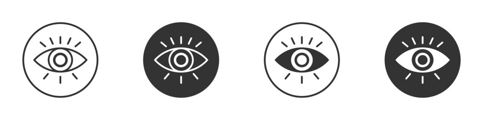 Magic eye icon. Vector illustration. 