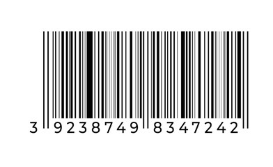 Barcode on white background. Vector illustration