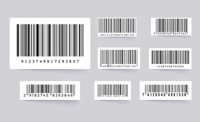 Barcode on white background. Vector illustration