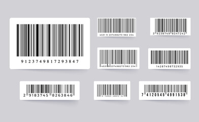 Barcode on white background. Vector illustration