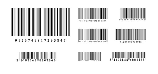 Barcode on white background. Vector illustration