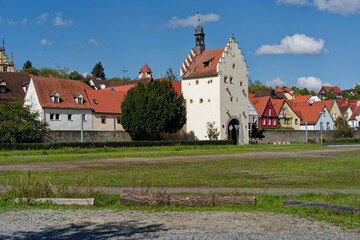 Fototapeta premium Weinort Sulzfeld am Main, Landkreis Kitzingen, Unterfranken, Franken, Bayern, Deutschland.