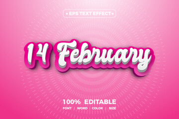 14 February Text Effect