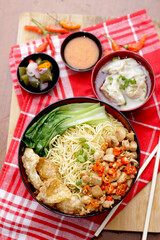 noodle meat ball