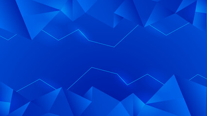 Fototapeta premium Bright blue abstract background geometry with layer element vector for presentation design. Vector design for business, corporate, institution, party, festive, seminar, and talks.