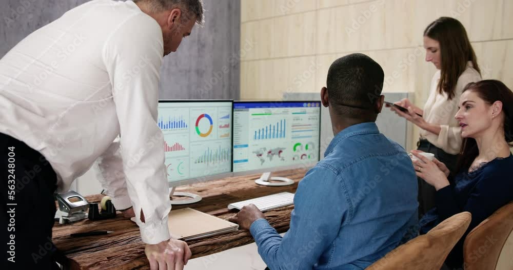 Poster business data analytics dashboard