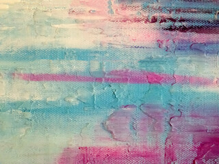 Abstract blurred multicolor background. Fragment of a drawing on canvas.