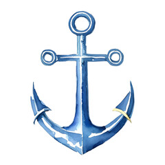 anchor digital drawing with watercolor style illustration © slowbuzzstudio