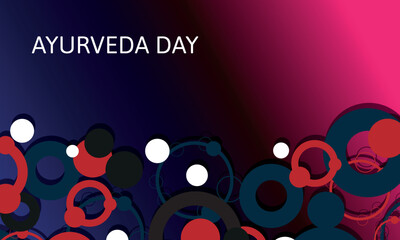 ayurveda Day.Geometric design suitable for greeting card poster and banner