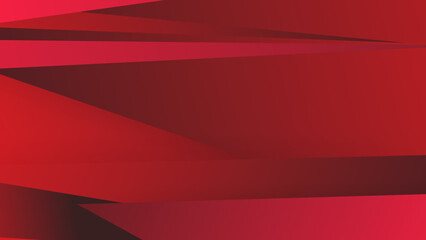 Top view of red and gradient template with stripes lines for background.