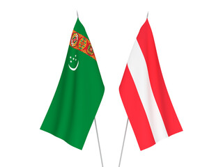 Turkmenistan and Austria flags