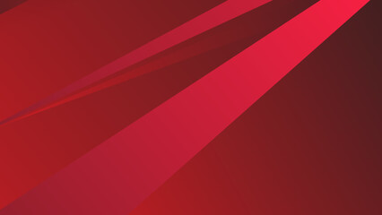 Top view of red and gradient template with stripes lines for background.