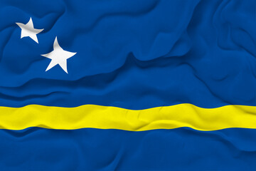 National flag of Kuracao. Background  with flag of Kuracao.
