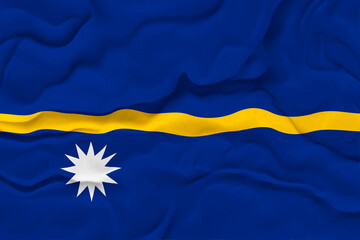 National flag of Nauru. Background  with flag of Nauru.