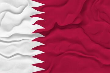 National flag of Qatar. Background  with flag  of Qatar.