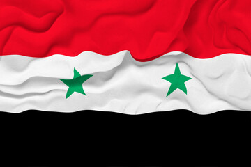 National flag of Syria.  Background  with flag of Syria.