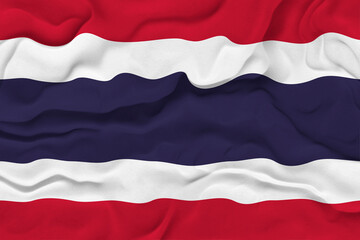 National flag of Thailand. Background  with flag  of  Thailand