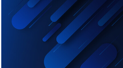 Abstract blue lines background dark blue gradient background with rounded rectangle shapes. vector illustration geometric lines background and wallpaper