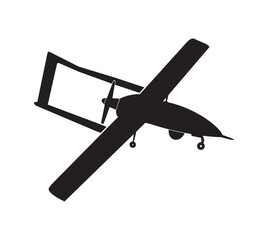 Unmanned aerial vehicle icon on white background