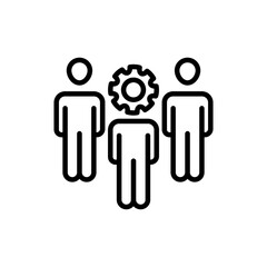 Team Building icon in vector. Logotype