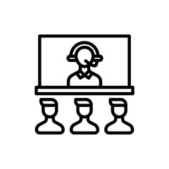 Conference icon in vector. Logotype