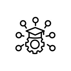 Knowledge Management icon in vector. Logotype