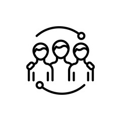 Community icon in vector. Logotype