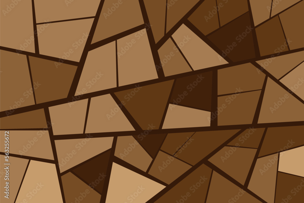 Poster abstract vector color background consisting of different geometric shapes.