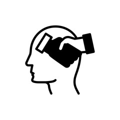 Empathy icon in vector. Logotype