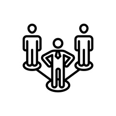 Director icon in vector. Logotype